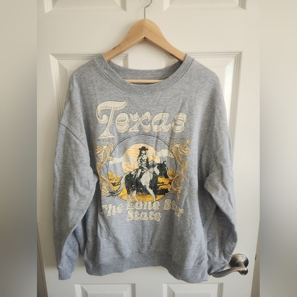 Zoe + Liv Texas grey sweatshirt size 2xl - Picture 1 of 4